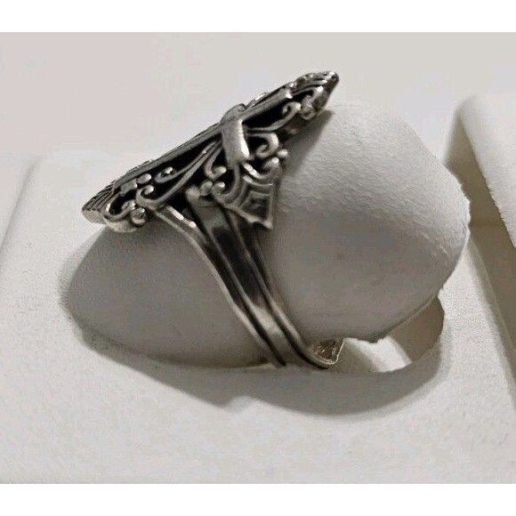 Sterling Silver 925 Cross Ring Size 7 - Picture 2 of 10
